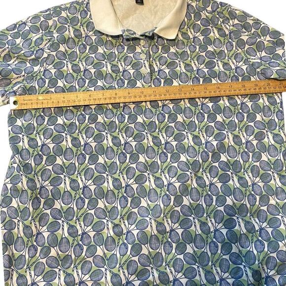 Lands End Tennis Athletic Print Casual Classic Fit Polo Sz 14/16 - Picture 5 of 6